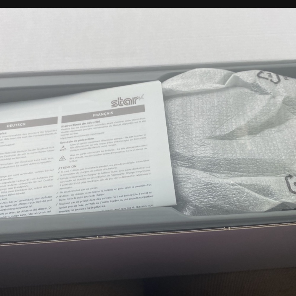 Brand new star receipt printer still in the box only open box to take photos